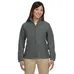 Harriton Womens Full-Zip Fleece - Dark/All