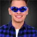 LED Blue Sunglasses 