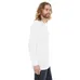 American Apparel Unisex Fine Jersey Long Sleeve T-Shirt - White/Neutral