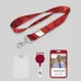 1 inch Price Saver Lanyard with Metal Clip-B