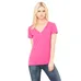 Bella Ladies' 4.2 oz. Jersey Deep V-Neck T-Shirt - Dark/All