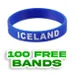 1/2 inch Embossed Printed Wristband 