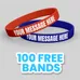 Custom Color Filled Wristband                         