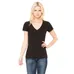 Bella Ladies' 4.2 oz. Jersey Deep V-Neck T-Shirt - Dark/All