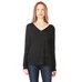 Bella   Canvas Ladies Long-Sleeve Flowy V-Neck - Dark/All