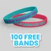 1/2 inch Full Color Wristband 