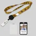 1/2" Polyester/Badge Reel/Metal Clip Lanyard Combo-A