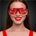 LED Red Slotted Glasses 
