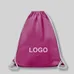 Affordable Cotton Drawstring Backpack - 2B