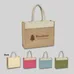 JUTE TOTE BAG WITH FRONT POCKET 