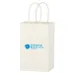 KRAFT PAPER WHITE SHOPPING BAG 