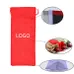 Wholesale Clear Jute Wine Bag with Drawstring Closure