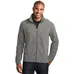 Port Authority Heather Microfleece Full-Zip Jacket - Dark/All