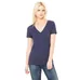 Bella Ladies' 4.2 oz. Jersey Deep V-Neck T-Shirt - Dark/All