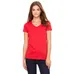 Bella Women's V-Neck Jersey T-Shirt - Dark/Colors