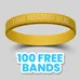 1/2 inch Embossed Wristband 