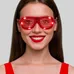 LED Red Slotted Glasses 