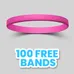1/4 inch Embossed Wristband      