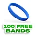 Debossed Silicone Wristband Bracelet       