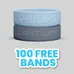 Embossed 1 inch Wristband    
