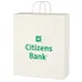 KRAFT PAPER WHITE SHOPPING BAG-16