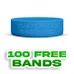 Embossed 1 inch Wristband 