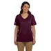 Hanes Ladies' 5.2 oz ComfortSoft V-Neck Cotton T-Shirt - Dark/Colors