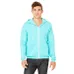 Bella   Canvas Unisex Poly-Cotton Fleece Full-Zip Hoodie - Dark/Colors