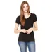 Bella Women's V-Neck Jersey T-Shirt - Dark/Colors