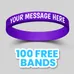Custom Printed Silicone Wristbands.