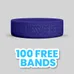 1 inch Debossed Wristband          