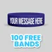 1 inch Embossed Printed Wristband-A