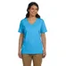 Hanes Ladies' 5.2 oz ComfortSoft V-Neck Cotton T-Shirt - Dark/Colors