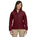 Harriton Womens Full-Zip Fleece - Dark/All