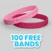Debossed - 1/2 inch Wristband-H 