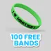 Custom Silkscreen Printed Silicone Wristbands