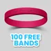 Debossed Silicone Wristband Bracelet   