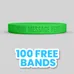Debossed Silicone Wristband Bracelet     