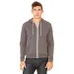 Bella   Canvas Unisex Poly-Cotton Fleece Full-Zip Hoodie - Dark/Colors