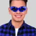 LED Blue Sunglasses 