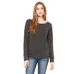 Bella   Canvas Ladies' Sponge Fleece Wide Neck Sweatshirt - Triblend