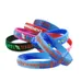 3/4 inch Embossed Printed Wristband        