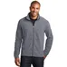 Port Authority Heather Microfleece Full-Zip Jacket - Dark/All