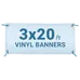 Vinyl Banner 3' x 20'