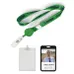 Polyester/Badge Reel Lanyard Combo-B