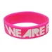 1 inch Color Filled Debossed Wristband 