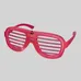 LED Pink Slotted Glasses 