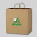Budget Custom Kraft Paper Brown Shopping Bags - 14-x-15