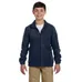 Harriton Youth Full-Zip Fleece - Dark/All
