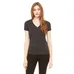 Bella Ladies' 4.2 oz. Jersey Deep V-Neck T-Shirt - Dark/All